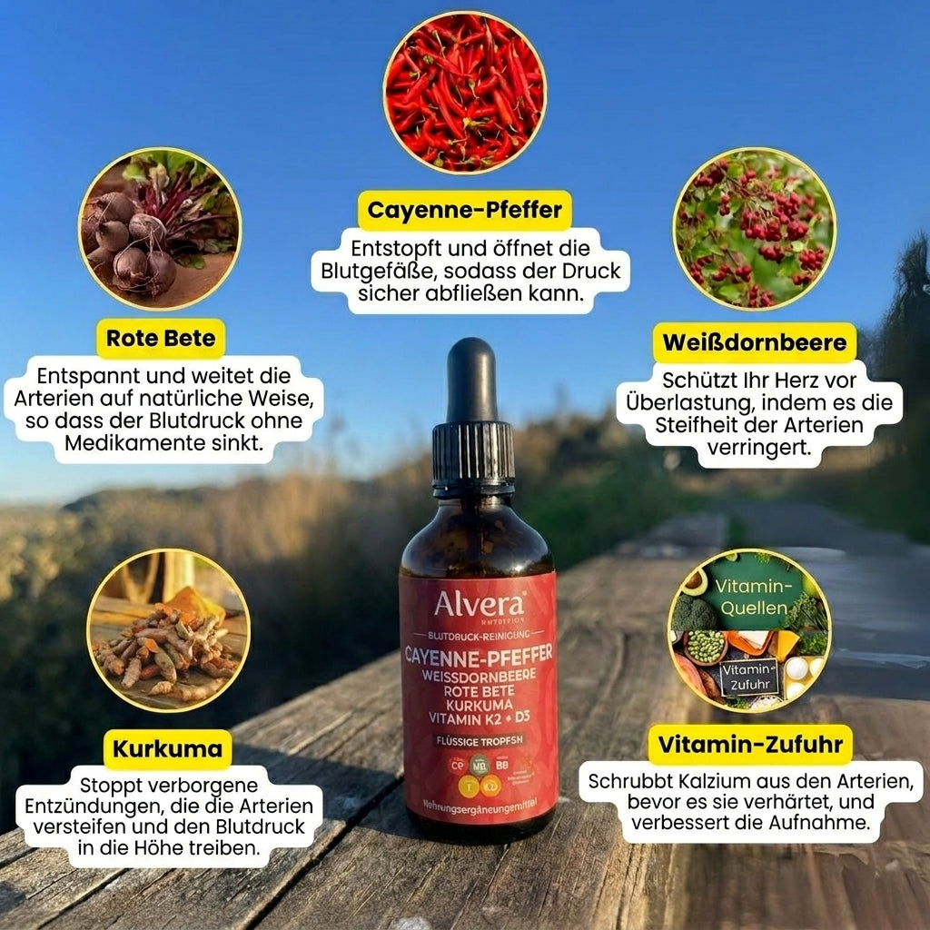 Cayenne Durchblutungs-Blutdruck-Mischung