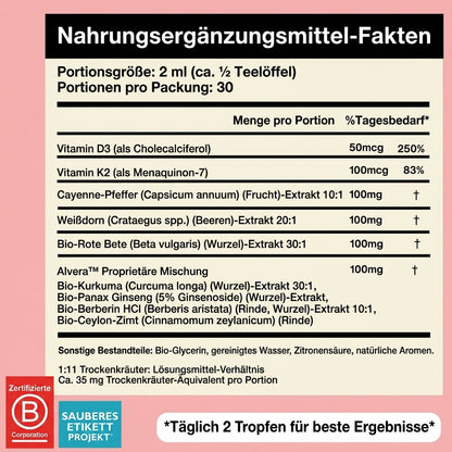 Cayenne Durchblutungs-Blutdruck-Mischung